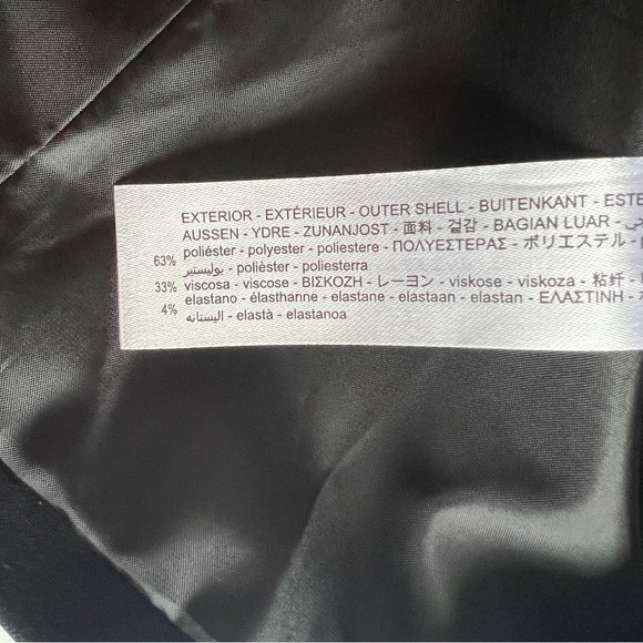 ZARA BASIC BLAZER BLACK SIZE 12 | 8372/380/800 - Picture 12 of 12